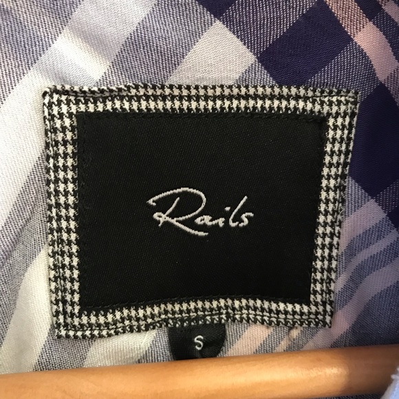 Rails Rayon Plaid Shirt Small - Picture 2 of 5